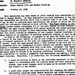 Memorandum from E. Franklin...