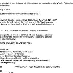 Correspondence, 2003-08-23....
