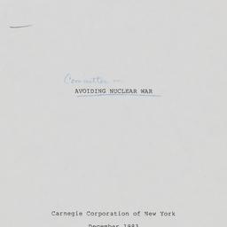 Avoiding Nuclear War Program