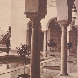 View through arcade toward ...