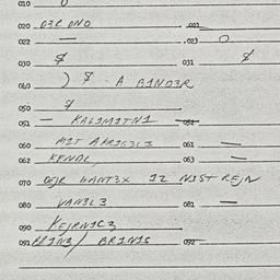 Eastern questionnaire, answ...