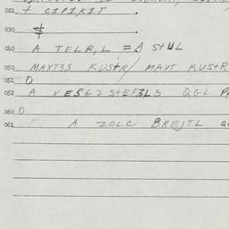 Eastern questionnaire, answ...