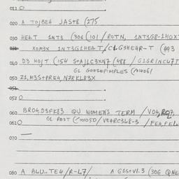 Eastern questionnaire, answ...