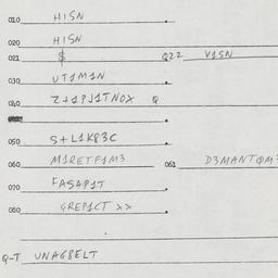 Eastern questionnaire, answ...