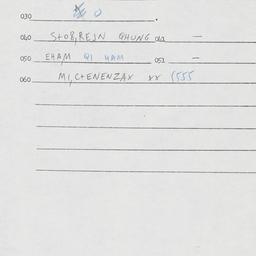 Eastern questionnaire, answ...