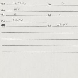 Eastern questionnaire, answ...