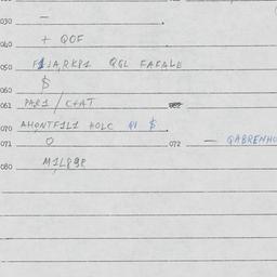 Eastern questionnaire, answ...
