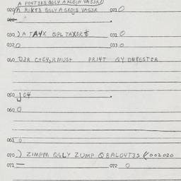 Eastern questionnaire, answ...