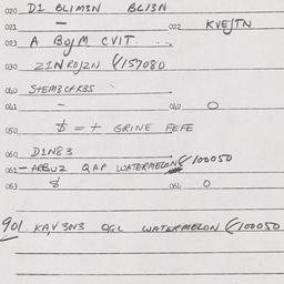 Eastern questionnaire, answ...