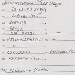 Eastern questionnaire, answ...