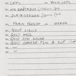 Eastern questionnaire, answ...