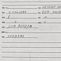 Eastern questionnaire, answ...
