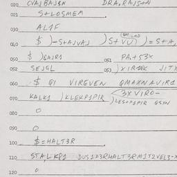 Eastern questionnaire, answ...