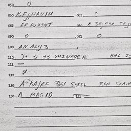 Eastern questionnaire, answ...