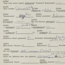 Western questionnaire, answ...