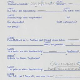 Western questionnaire, answ...