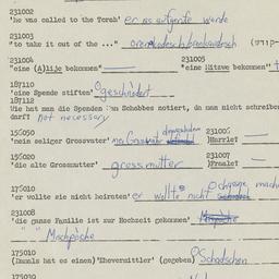 Western questionnaire, answ...