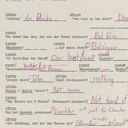 Western questionnaire, answ...