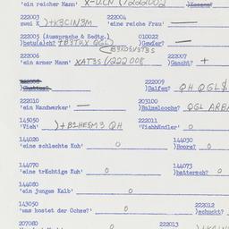 Western questionnaire, answ...