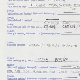 Western questionnaire, answ...