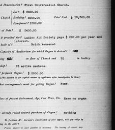 Carnegie Church Organs, Hor...