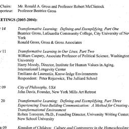 Schedules, Innovation in Ed...