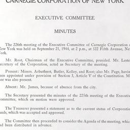Executive Committee Meeting