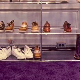 Shoe display.