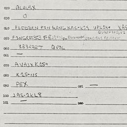 Eastern questionnaire, answ...