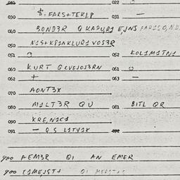 Eastern questionnaire, answ...