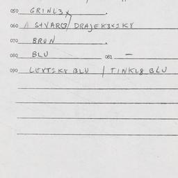 Eastern questionnaire, answ...