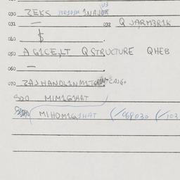 Eastern questionnaire, answ...