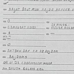 Eastern questionnaire, answ...