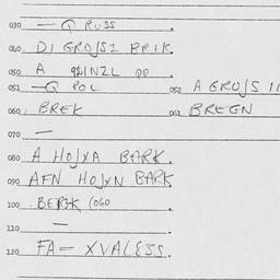 Eastern questionnaire, answ...