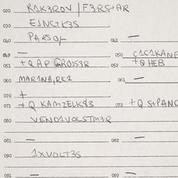 Eastern questionnaire, answ...