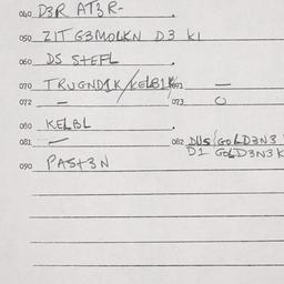 Eastern questionnaire, answ...