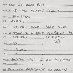 Eastern questionnaire, answ...