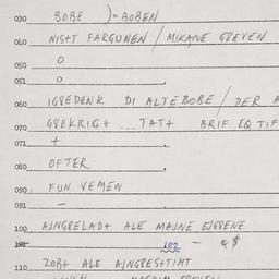 Eastern questionnaire, answ...