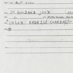 Eastern questionnaire, answ...