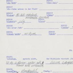 Western questionnaire, answ...