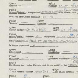 Western questionnaire, answ...