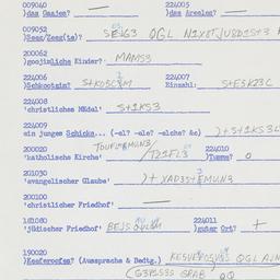 Western questionnaire, answ...