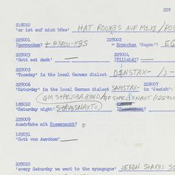 Western questionnaire, answ...