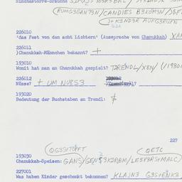 Western questionnaire, answ...