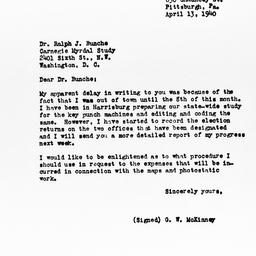 Letter from G.W. McKinney t...