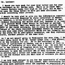 Letter from Richard Sterner...