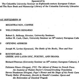 Announcements, 2003-09-18. ...