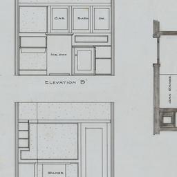 Kitchen elevations, plan