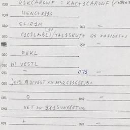 Eastern questionnaire, answ...