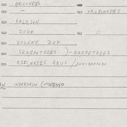 Eastern questionnaire, answ...